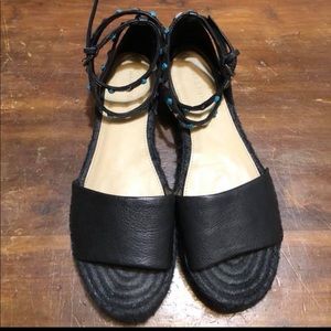 Marc Fisher black platform sandals